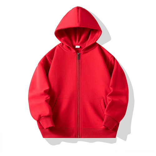 Παιδικό Unisex Φούτερ με Κουκούλα, Ελαφρύ Casual Μπουφάν με Κορδόνι/Φερμουάρ, Τσέπες, 1