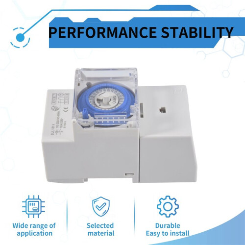 SUL181H Mechanical Timer 24 hours   Relay Electrical Programmable Timer 24 hour Din Rail Timer 2