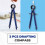 2 Pack Drafting Compass with Lock Math Bow Compass Drawing Metal Compass with Wheel Geometry Compass Bow Divider Precision Student Compass for Art 3
