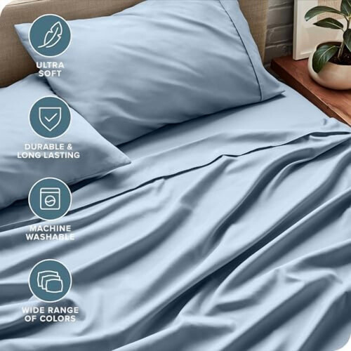 Ensemble de draps Queen en microfibre ultra-douce 4 pièces 2