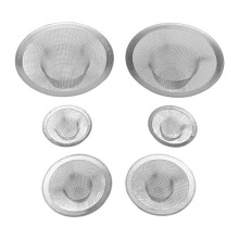 6 Stuks Keuken Badkamer Gootsteen Gaaszeef Roestvrij Staal, Groot, Middelgroot en Klein (Pak van 6)