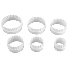 6 Pcs mould punch Pastry Biscuit Cake Fondant sugar paste Round Cutter