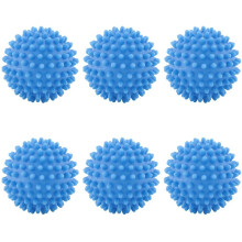 6 X Blauwe Herbruikbare Droogballetjes Wasverzachterbal