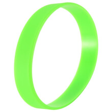 Fashion Silicone Rubber Elasticity Wristband Wrist Band Cuff Bracelet Bangle Green