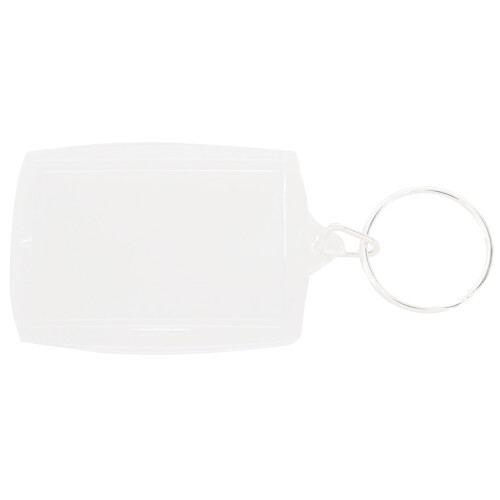 10pcs Transparent Blank Insert Photo Picture Frame Key Ring Split keychain 1