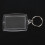 10pcs Transparent Blank Insert Photo Picture Frame Key Ring Split keychain 4