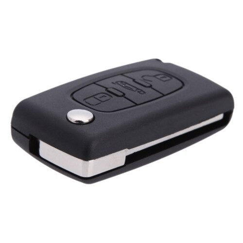 Flip Folding Remote Car Keyless Key Case Shell for  407 307 308 607 3 Buttons