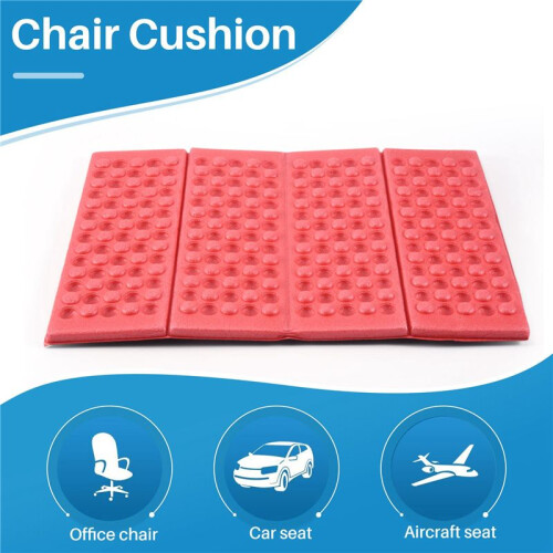 Personalized Folding Foam Waterproof  Pad Chair Cushion Red+Black 2