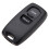 Uncut Key Replacement 2 Button Keyless Entry Remote Key Fob Shell Case and Button Pad Compatible with  2 3 6 323 626 5