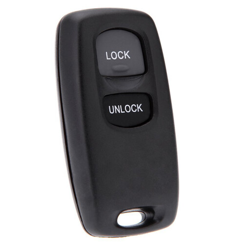 Uncut Key Replacement 2 Button Keyless Entry Remote Key Fob Shell Case and Button Pad Compatible with  2 3 6 323 626 2