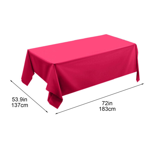 Nappe rectangulaire rose fuchsia 183 x 137 cm 2