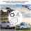 Universal Car Adjustable Fuel Pressure Regulator with Gauge Silver 1