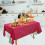 Nappe rectangulaire rose fuchsia 183 x 137 cm 6
