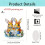 Buntes Acryl-Dekorationsset mit Hasenfigur 3