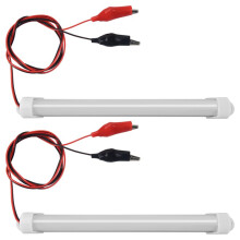 2 x 12V Auto LED SMD Innenlichtleiste Rohr Streifen Lampe Van Boot Caravan Wohnmobil Kaltes Weiss