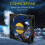 Custodia per computer CFU PWM CPU 12V  32 70mm a 4 pin blu e nero 5