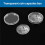 10 pcs Small round transparent plastic coin capsules box 26mm 5