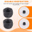 M2 Zinc Plated Nylock Nylon Insert Hex Lock Nuts Black 50pcs 3