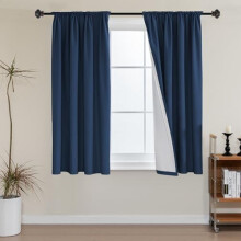 Pimennysverhot 132 cm leveä x 163 cm pitkä tummansininen 2 kpl:n setti