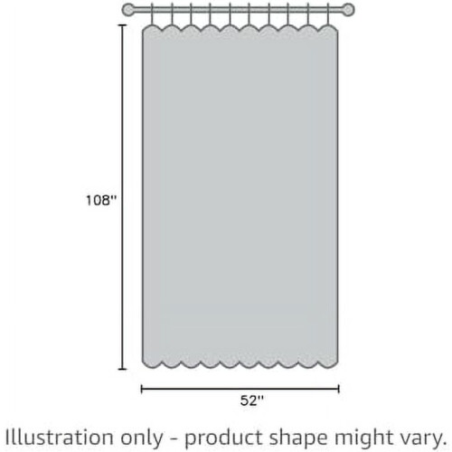 Linen Look Curtains 52x68 in, Bronze Grommet, 2 Panel 1