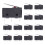 20Pcs AC 125V 250V 5A SPDT 3-Pin Momentary Plastic Micro Limit  Black+Silver 1