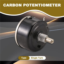 Wx050 10K Ohm 5W 6Mm Albero Rotondo Potenziometro A Filo Rotante A Filo Nero Argento