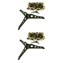 FRCOLOR - Lot de 2 supports pour sapin de Noël à monter soi-même, supports stables pour sapin de Noël artificiel.
