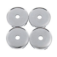 Set di 4 copri mozzo ruota centrale cromata Tappi ruota in plastica per auto universale da 60 mm