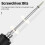10pcs 100mm Length 1/4 inch Hex Shank T20 Torx Security Screwdriver Bits, Silver Gray 2