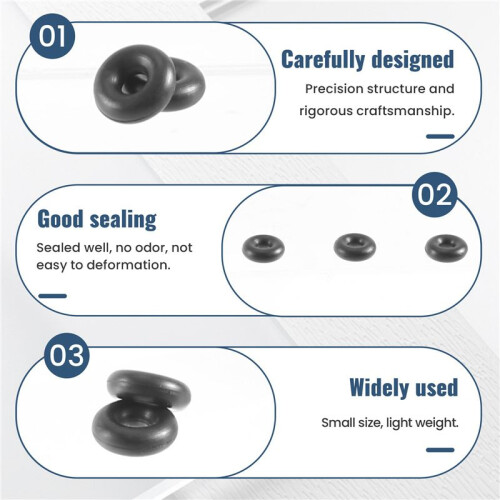 100 Stuks O-Ring in Nitrilrubber 6 X 2 mm 2