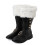 Damen-Winterstiefel, mittelhoch, gefüttert, rot/schwarz 5