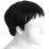 Mens short straight Black Daily life full wig 7