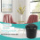10 Pcs Rubber Cone Shape Desk Feet Protector Chair Leg Tip Pad Black 7
