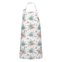Pioneer Flower Floral Apron Cotton-Linen 33x27"