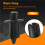 100Pcs Car Molding Door  5mm Hole Plastic Rivets Fixing Black. 7