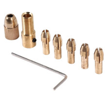 8Pcs 0.5-3mm Small Electric Drill Bit Collet  Twist Chuck Tool Kit
