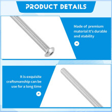 Stainless Steel Button Screw, Hex Socket Bolts Type:M4 / 4mm Bolt size:M4 x 80mm Your pack quantity:10