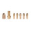 8Pcs 0.5-3mm Small Electric Drill Bit Collet  Twist Chuck Tool Kit 3