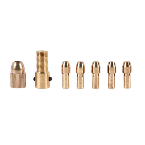 8Pcs 0.5-3mm Small Electric Drill Bit Collet  Twist Chuck Tool Kit 2