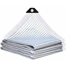 80%-os árnyékoló szövet 10x12 láb (3,5x3,6 m) gyűrűkkel – üvegházba, teraszra, pergolába, tyúkólba, kutyákhoz, autókhoz – kültéri