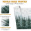 Tischsets mit Winterkiefer-Schneeflockenmuster, 4er-Set, 30 x 45 cm 5