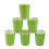 20 Paper Cups (9oz) - Plain Solid Colours Birthday Party Tableware Catering(green) 2