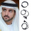 Arabisches Keffiyeh-Stirnband mit Seildetails, einteilig 3