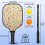 Σετ ρακέτες Pickleball με 2 μπάλες και τσάντα – Ρακέτες από fiberglass με λουλούδια, 3