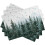 Tischsets mit Winterkiefer-Schneeflockenmuster, 4er-Set, 30 x 45 cm 2