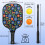 Σετ κουπιών Pickleball με κουπιά από fiberglass σε σχέδια λουλουδιών, 2 μπάλες και τσάντα – 4