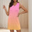 Γυναικείο Φόρεμα Ombre με V λαιμόκοψη, Άνετα, Plus Size S-3XL, Βαμβακερό Spandex, Αναπνέον – Για 4
