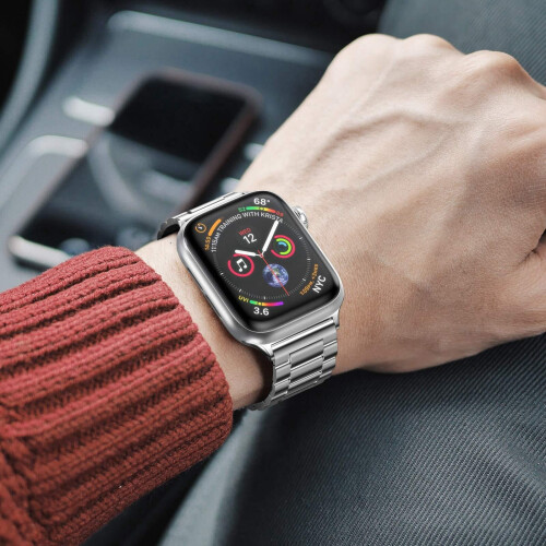 Συμβατό με το Apple Watch Μεταλλικό λουράκι 38 χιλιοστών – Ρυθμιζόμενο λουράκι με θήκη 1