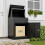 Birchtree BIRCHTREE Lockable Metal Delivery Box Small Black 4