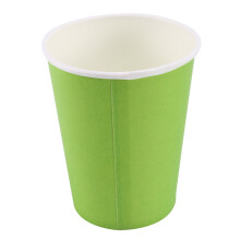 20 Papieren Bekers (9Oz) - Effen Effen Kleuren Verjaardagsfeestje Servies Catering (Groen)
